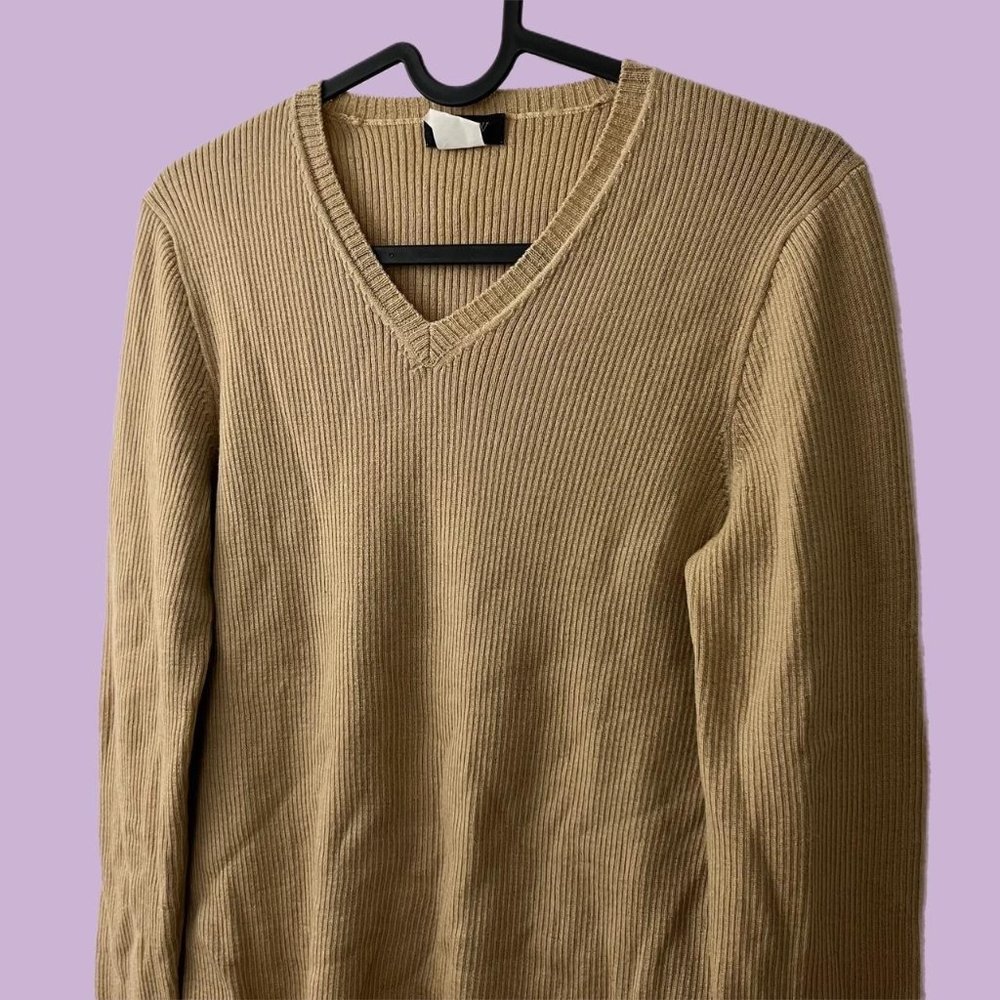 J. Crew Factory Tan V-Neck Sweater